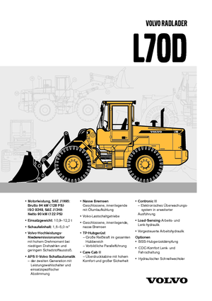 Kolové nakladače Volvo L 70 D