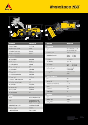 Kolové nakladače SDLG L968F