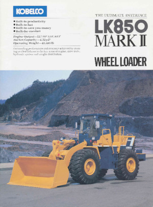Kolové nakladače Kobelco LK850