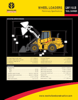 Kolové nakladače New Holland LW110 B TC