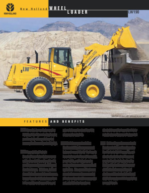 Kolové nakladače New Holland LW190
