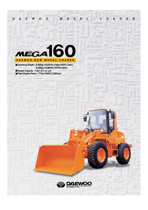 Kolové nakladače Doosan Mega 160
