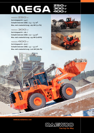 Kolové nakladače Doosan Mega 250 V