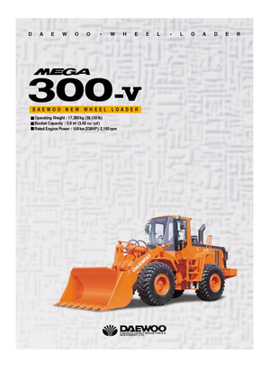 Kolové nakladače Doosan Mega 300 V