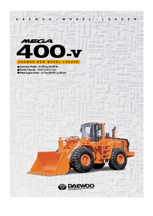 Kolové nakladače Doosan Mega 400 V