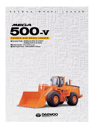 Kolové nakladače Doosan Mega 500 V