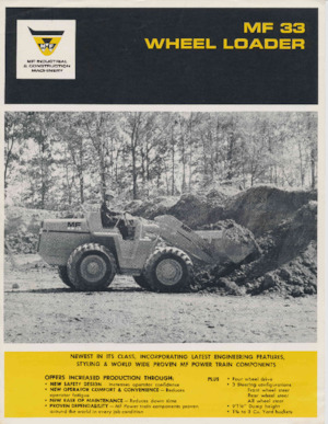 Kolové nakladače Massey Ferguson MF 33