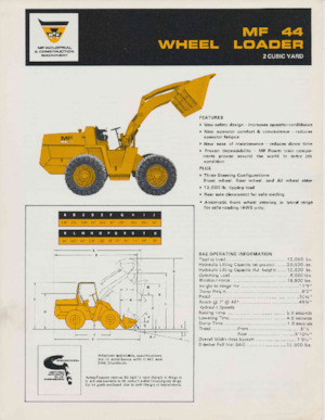 Kolové nakladače Massey Ferguson MF 44