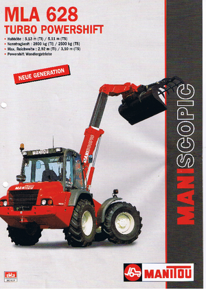 Kolové nakladače Manitou MLA 628 T PS MU