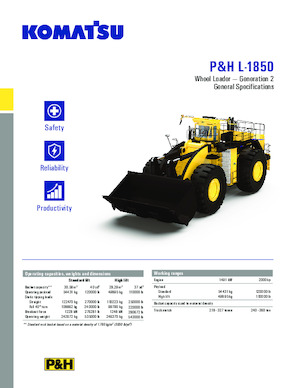 Kolové nakladače Komatsu P&H L-1850