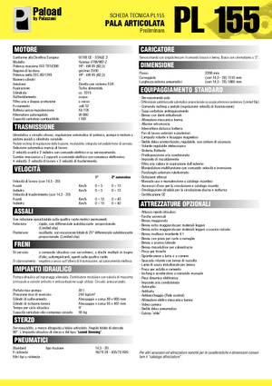 Kolové nakladače Palazzani PL 155 XL