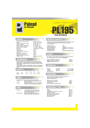 Kolové nakladače Palazzani PL 195