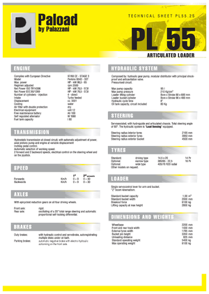 Kolové nakladače Palazzani PL 55.2