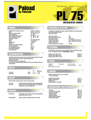 Kolové nakladače Palazzani PL 75.3