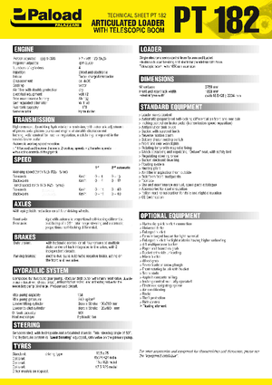 Kolové nakladače Palazzani PT 182