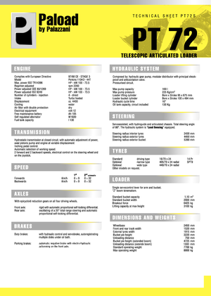 Kolové nakladače Palazzani PT 72