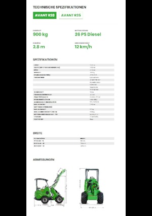 Kolové nakladače Avant Tecno R 28