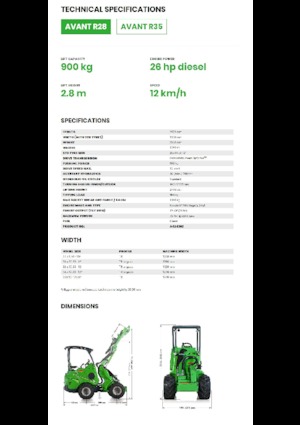 Kolové nakladače Avant Tecno R 28