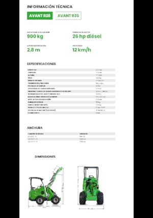 Kolové nakladače Avant Tecno R 28