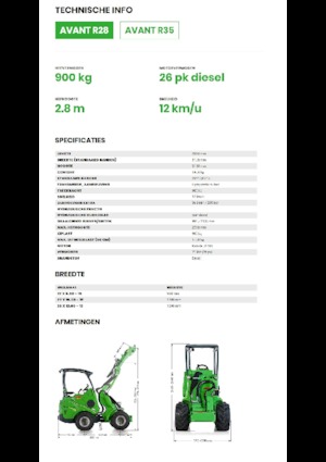 Kolové nakladače Avant Tecno R 28