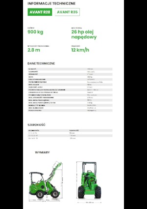 Kolové nakladače Avant Tecno R 28