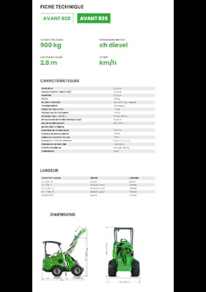 Kolové nakladače Avant Tecno R 35