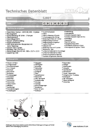 Kolové nakladače Multione S 28 DT