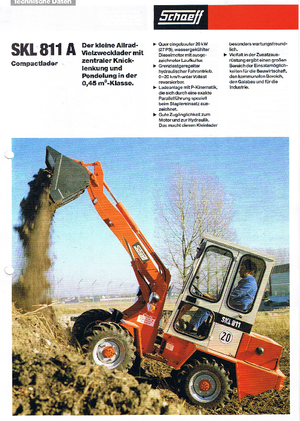 Kolové nakladače Terex-Schaeff SKL 811 A