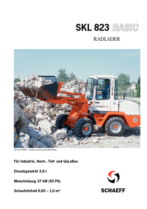 Kolové nakladače Terex-Schaeff SKL 823 Basic