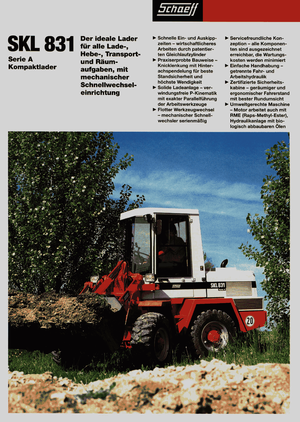 Kolové nakladače Terex-Schaeff SKL 831 A