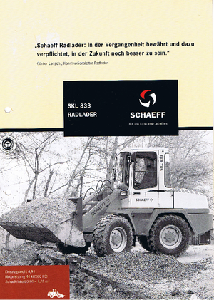 Kolové nakladače Terex-Schaeff SKL 833