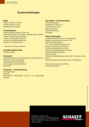 Kolové nakladače Terex-Schaeff SKL 834