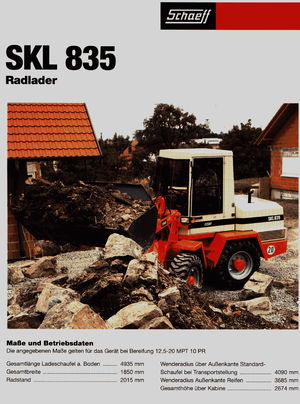 Kolové nakladače Terex-Schaeff SKL 835