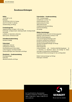 Kolové nakladače Terex-Schaeff SKL 853