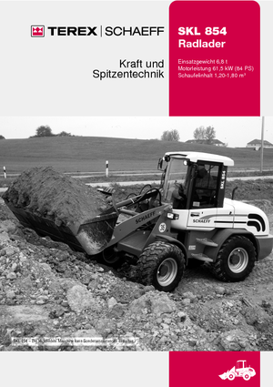 Kolové nakladače Terex-Schaeff SKL 854