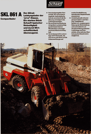 Kolové nakladače Terex-Schaeff SKL 861 A
