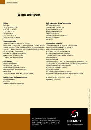 Kolové nakladače Terex-Schaeff SKL 863