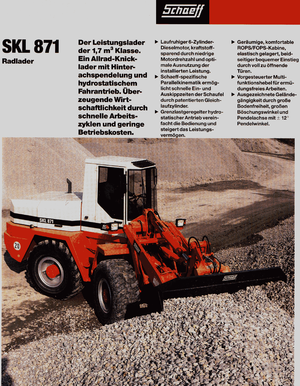 Kolové nakladače Terex-Schaeff SKL 871