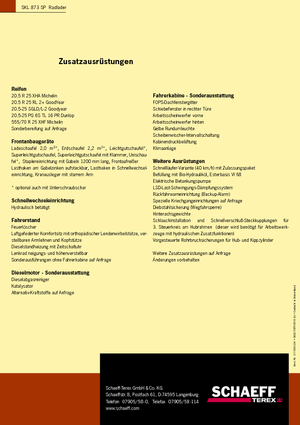 Kolové nakladače Terex-Schaeff SKL 873 SP