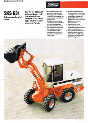 Kolové nakladače Terex-Schaeff SKS 631
