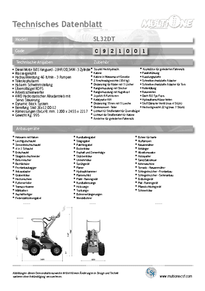 Kolové nakladače Multione SL 32 DT