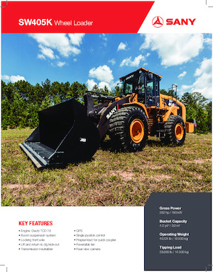 Kolové nakladače Sany SW405K