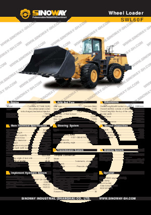 Kolové nakladače Sinoway SWL60F