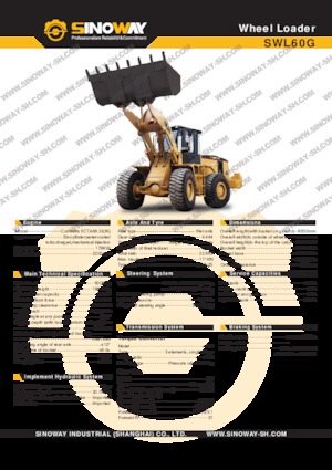Kolové nakladače Sinoway SWL60G 