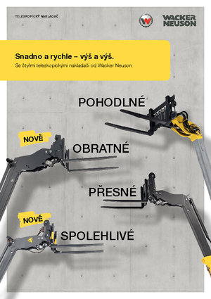 Teleskopické manipulátory Wacker Neuson TH522