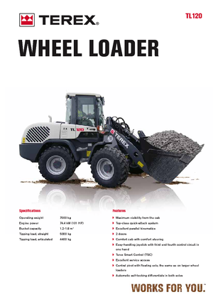 Kolové nakladače Terex TL 120