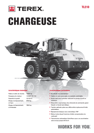 Kolové nakladače Terex TL 210