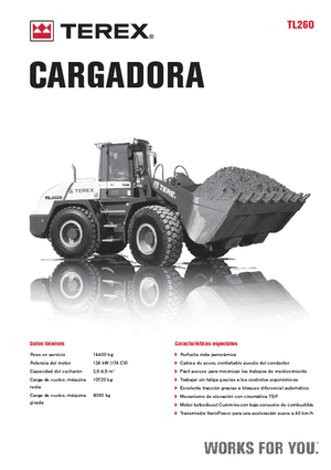 Kolové nakladače Terex TL 260