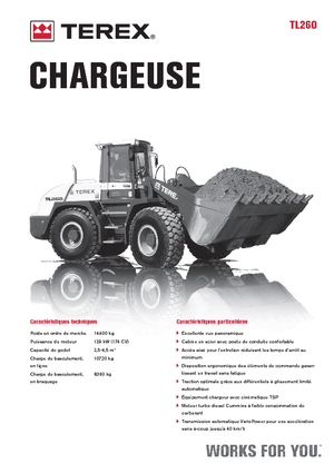 Kolové nakladače Terex TL 260