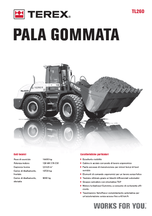 Kolové nakladače Terex TL 260